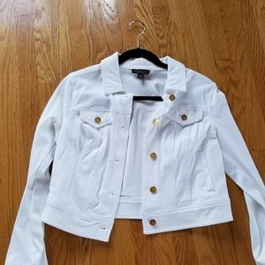 Thalia White Jean Jacket